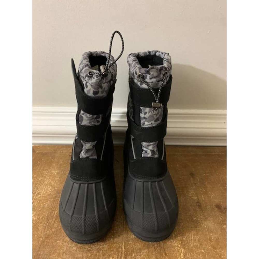 Lands End Boys Snow Boots Kids Insulated Waterproof Boots Size 7